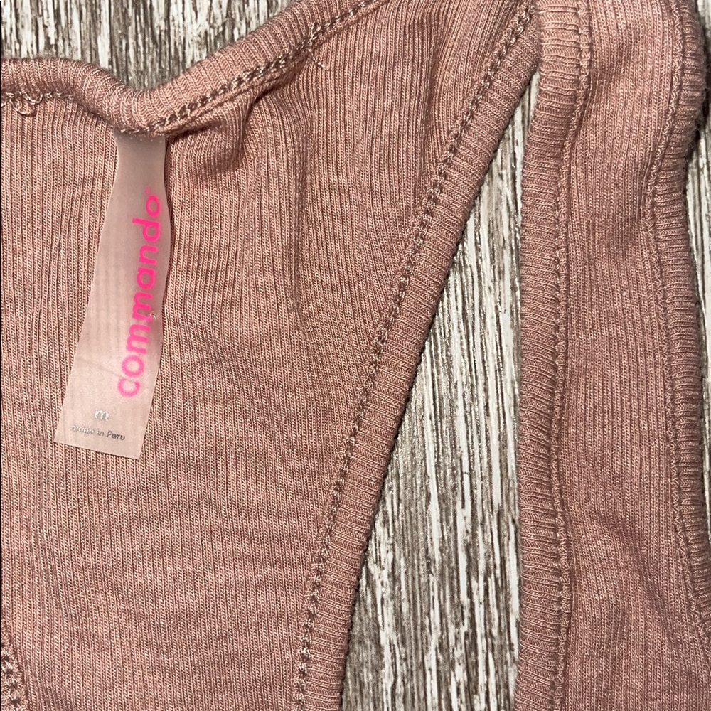 Commando Light Brown Jumpsuit Ribbed Stretchy Siz… - image 3